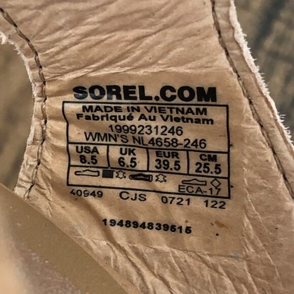 Sorel Ella II Strappy Leather Flat Sandal Vacation Cruise Size 8.5 Tan Pink - Picture 14 of 16